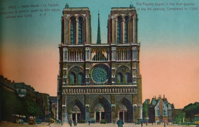 Cathédrale Notre-Dame, Paris, vers 1920
