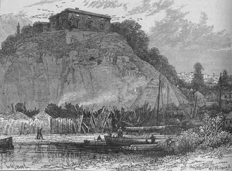 Château de Nottingham, vers 1880
