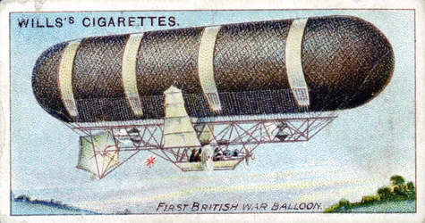 Nulli Secundus, premier dirigeable militaire britannique, 1905-1907 vers 1910