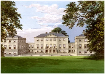 Parc de Nuneham, Oxfordshire, maison de la famille Harcourt, vers 1880