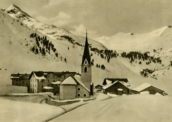 Obergurgl, Tyrol, Autriche, vers 1935