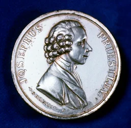 Avers de la médaille commémorative pour Joseph Priestley 1733-1804, 1803
