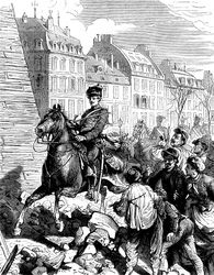Occupation de Paris par les Allemands après la guerre franco-prussienne, février 1871