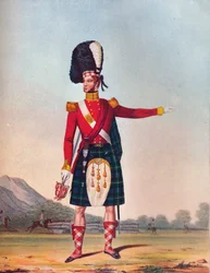 Officier du 92e Régiment de Highland Foot