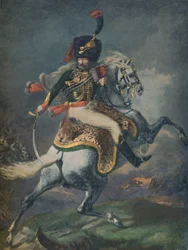 Officier des Chasseurs Montés Chargeant. Garde Impériale, vers 1812, 1896