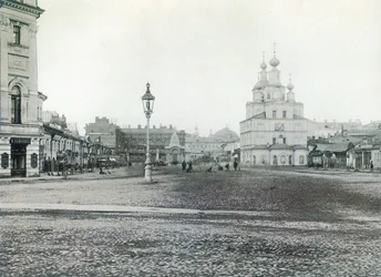 Okhotny Ryad, Moscou, Russie, 1880s