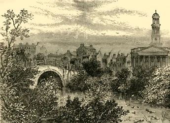 Vieux pont sur le lac, Regents Park, en 1847, c1876