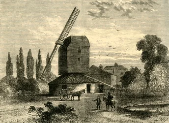 Vieux moulin de Camberwell, vers 1878
