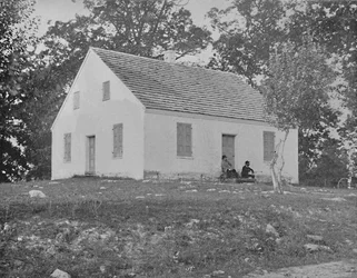 Ancienne église Dunkards, Antietam, Maryland, vers 1897