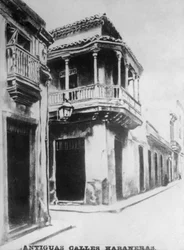 Rues de la vieille Havane, 18ème siècle, années 1920