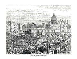 Ancien marché de Smithfield, 1878
