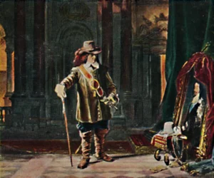 Oliver Cromwell 1599-1658. - Peinture de Schrader, 1934