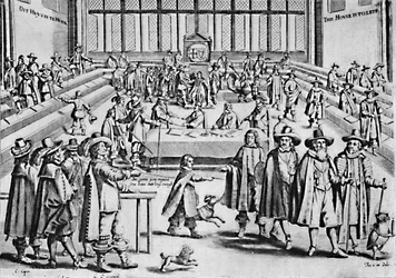 Oliver Cromwell dissolvant le Long Parlement