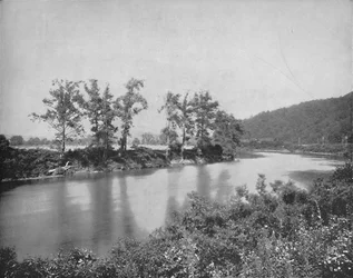 Sur le Conemaugh, près de New Florence, vers 1897