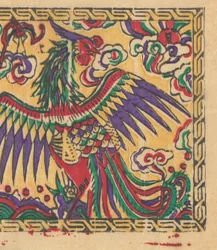 Cent trente-cinq gravures sur bois, y compris des images du Nouvel An nianh..., 19e-20e siècle