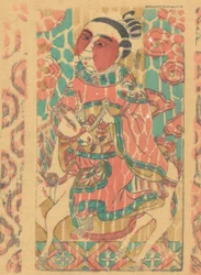 Cent trente-cinq gravures sur bois, y compris des images du Nouvel An nianh..., 19ème-20ème siècle