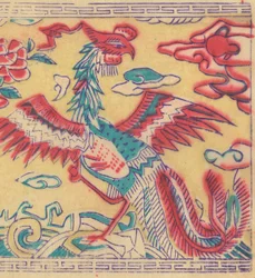 Cent trente-cinq gravures sur bois, y compris des images du Nouvel An nianh..., 19e-20e siècle