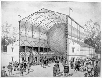 Une des grandes attractions de Vincennes, Paris, 1900