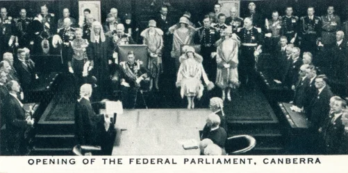 Ouverture du Parlement fédéral, Canberra, 1927-1937