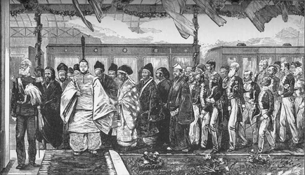 Ouverture du premier chemin de fer au Japon, 1872