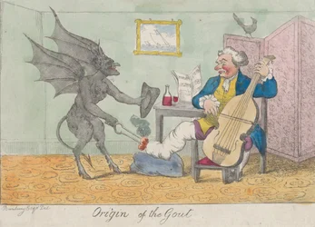 Origine de la goutte, vers 1810