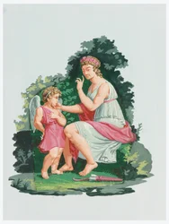 Ornement, Vénus admonestant Cupidon