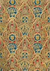 Ornement sur les murs, Salle des Abencérages, 1907