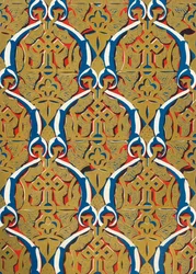 Ornements en panneaux, Cour de la Mosquée, 1907
