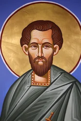 Église orthodoxe à Pedoulas, Chypre, fresque de Saint Damien, Pedoulas, Chypre