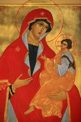 Icône orthodoxe : Marie et Jésus, Paris