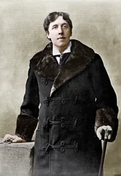 Oscar Wilde, écrivain, esprit et dramaturge irlandais, vers 1890