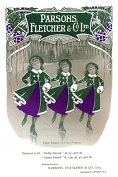 Nos trois petites bonnes - Publicité de Parsons, Fletcher & Co. Ltd, 1909