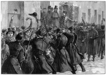 Devant le Bureau National des Loyers après l