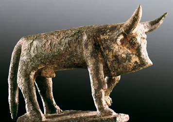 Bœuf, sculpture en bronze