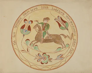 Assiette allemande de Pennsylvanie