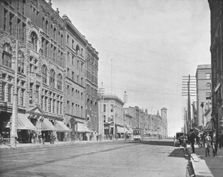 Avenue du Pacifique, Tacoma, Washington, USA, vers 1900
