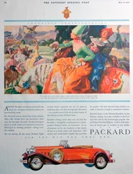 Publicité pour les voitures Packard, 1930