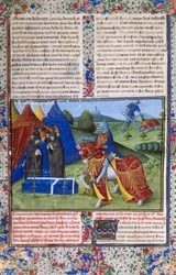 Page du Livre de Lancelot du Lac, 15e siècle