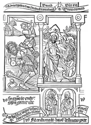 Page de la Biblia Pauperum, 15e siècle, 1870