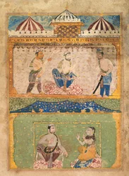 Page du musée du Prince de Galles Chandayana, vers 1525-40