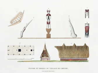 Pagode et idoles du village de Likiliki