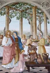 Le mariage à Cana, église de la Visitation, Ein Kerem, Israël
