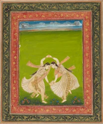 Paire de filles jouant au phugadi