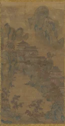 Palais dans les montagnes, dynastie Ming, 16e-17e siècle