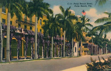 Hôtel Palm Beach, Palm Beach, Floride, vers 1940