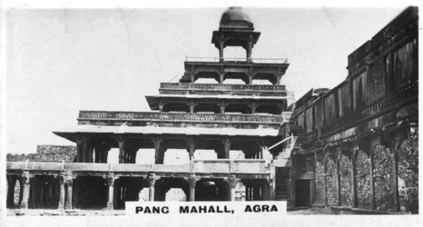 Panch Mahal, Fatehpur Sikri, Agra, Inde, vers 1925