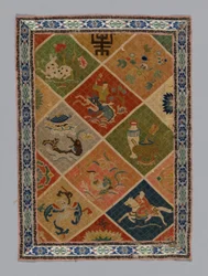 Tissu de robe en panneau, Chine, dynastie Qing