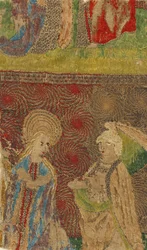 Panneau avec la Vierge et Gabriel annonciateur, allemand, 15e siècle
