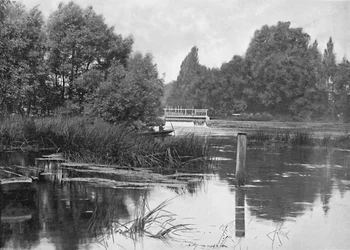 Pangbourne Weir, vers 1896
