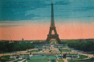 Panorama des Jardins du Trocadéro et de la Tour Eiffel, Paris